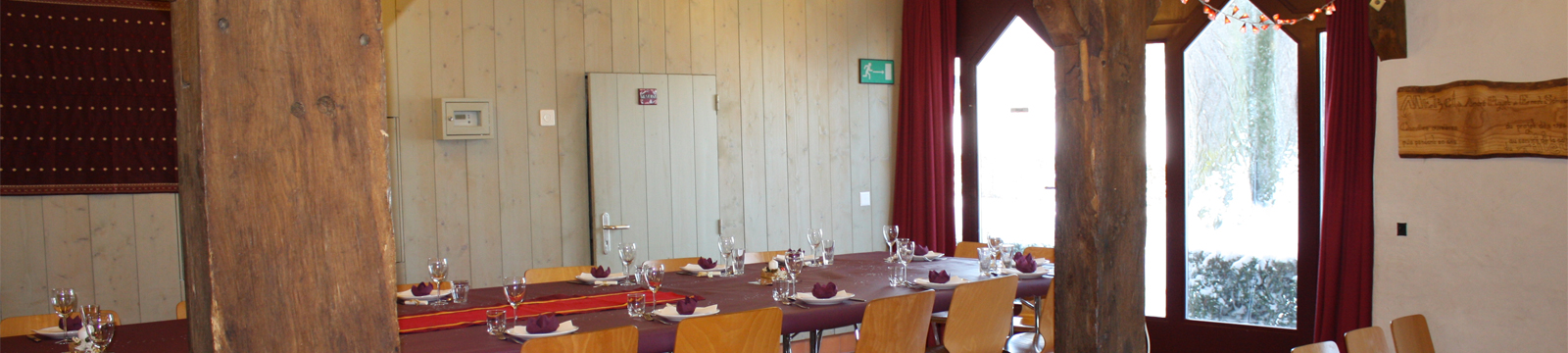 Salle du Tilleul - Baie vitrée